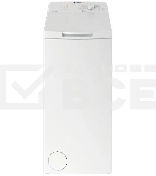 Стиральная машина  Indesit BTW L60400 белый, загрузка вертикальная 6 кг, 1000 об/мин., класс: А