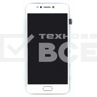 Дисплей для Asus ZenFone 4 Max ZC520KL, белый с рамкой