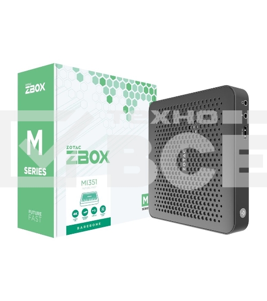 Платформа системного блока с ЦПУ Zotac ZOTAC ZBOX MI351, Barebone, Intel N100, WIFI, BT, EU PLUG 1x DDR5-4800 SODIMM, M.2 SSD SLOT, 1x GLAN, DP/HDMI