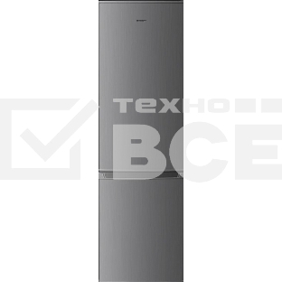 Холодильник Kraft KF-DC290X серый металлик двухкамерный 220/70л морозилка снизу