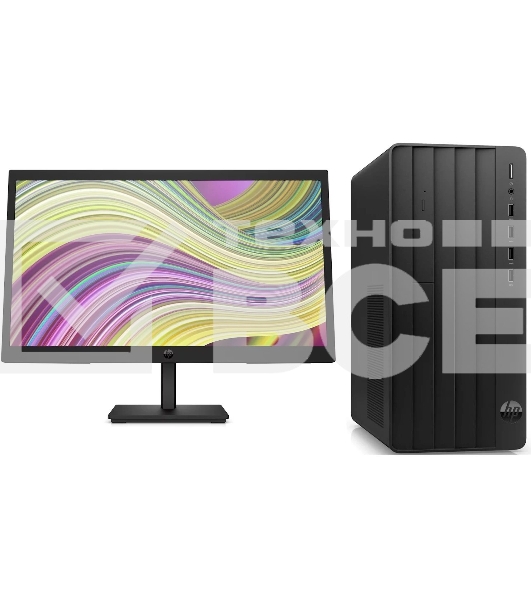 Комплект HP 290 G9 MT i3 12100 (3.3) 8Gb SSD512Gb UHDG 730 Free DOS GbitEth 180W kb клавиатура черный монитор в комплекте P22v (9M937AT)