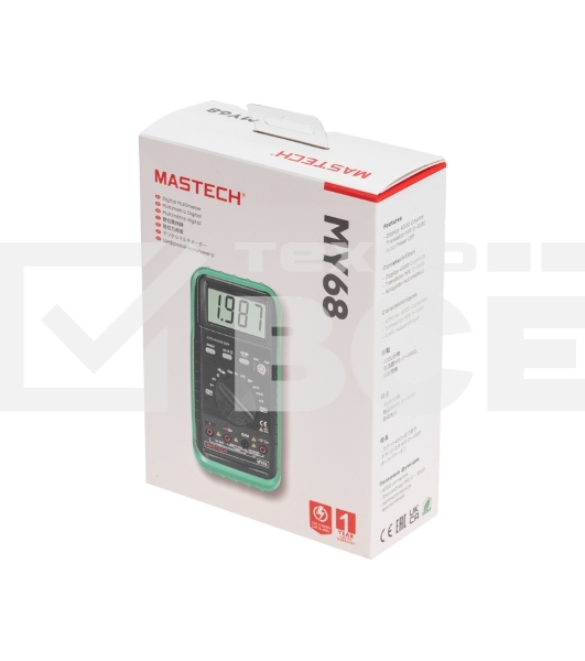 Цифровой автоматический мультиметр MASTECH MY68 00-00000273