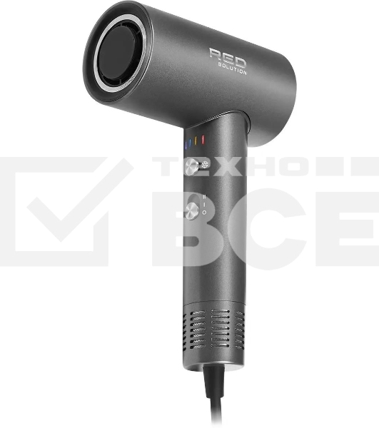 Фен Red Solution RF-510, 1400Вт, серый/серебристый