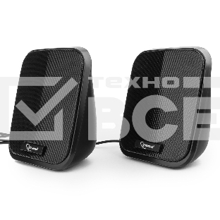 Акустич. система 2.0 Gembird SPK-100, черный, 6 Вт, рег. громкости, USB-питание					