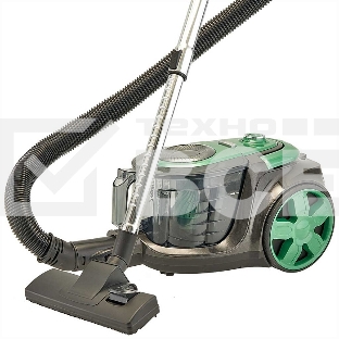 Пылесос Delta DL-0854 черный/зеленый, 300/2400 Вт, уборка сухая, пылесборник контейнер, 4 л