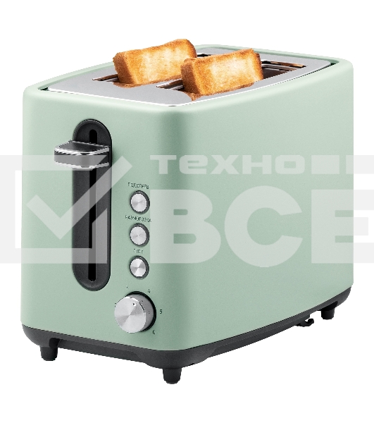 Тостер BBK TR85 серо-зеленый