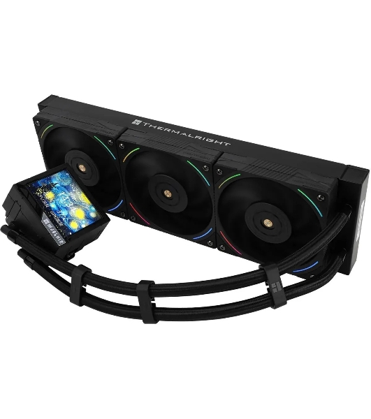 Система жидкостного охлаждения Thermalright Mjolnir Vision 360 ARGB Soc-AM5/AM4/1151/1200/2066/2011/1700 черный 4-pin 27dB Al LCD Ret (M-VISION-360-BL-ARGB)