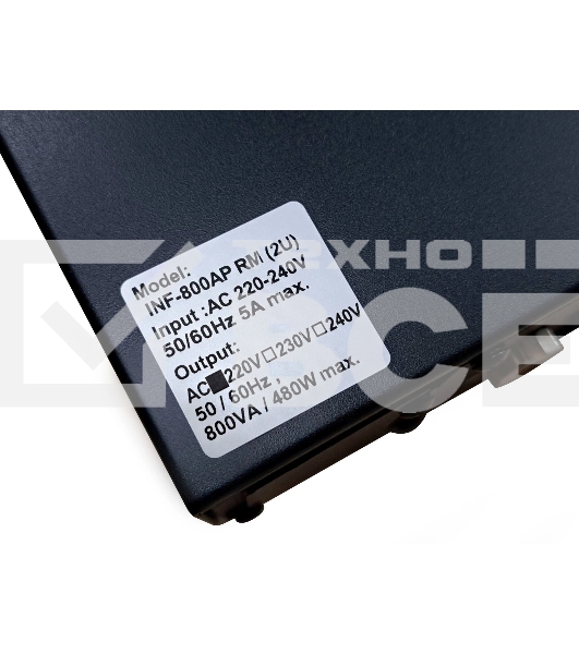Источник бесперебойного питания Powercom Infinity INF-800AP RM (3U) 480Вт 800ВА черный