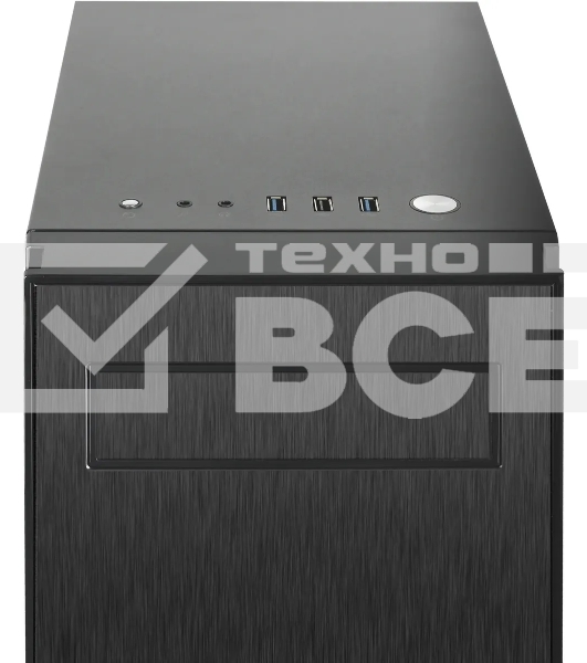 Компьютерный корпус CHIEFTEC HAWK AL-02B-TG-OP без БП, боковая панель из закаленного стекла, черный, ATX