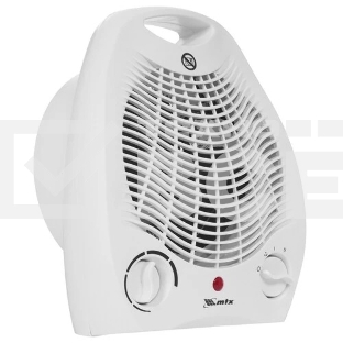 Тепловентилятор MTX FHS-2000, белый, 1000/2000 Вт, 25 м2, термостат