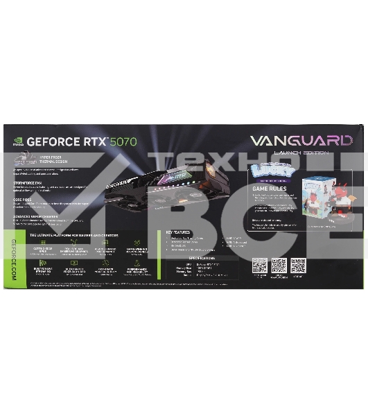 Видеокарта MSI RTX5070 VANGUARD SOC 12GB GDDR7 192bit 3xDP HDMI 3FAN RTL