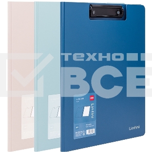 Папка-планшет Deli EF404 A4 полипропилен, ассорти с крышкой