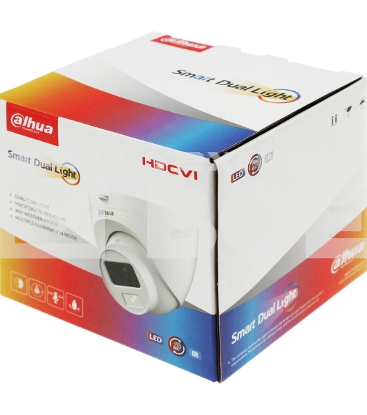 Камера видеонаблюдения аналоговая Dahua DH-HAC-HDW1200CLQP-IL-A-0280B-S6 2.8-2.8мм HD-CVI HD-TVI цв. корп.:белый (DH-HAC-HDW1200CLQP-IL-A-0280B)
