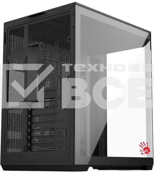 Компьютерный корпус Bloody BD-CC109 черный без БП ATX 10x120мм 2xUSB3.0 audio
