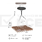 Столик журнальный SHEFFILTON SHT-CT8-1 металл черный муар (200184), фото2