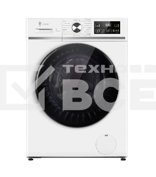 Стиральная машина с сушкой LEONORD LWM-103812D (109591) белая, загрузка фронтальная 8кг, 1200 об/мин., класс: B