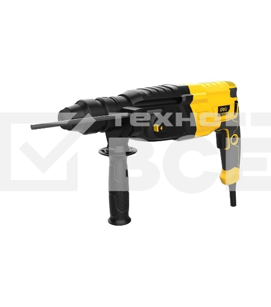 Перфоратор Deli DL-DC28-E2 (1000Вт, SDS PLUS, 3,2 Дж, 4900уд/мин, 1100об/мин, кейс, в комплекте 3 бура, долото, пика)