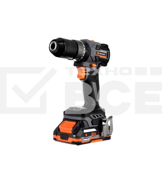 Дрель-шуруповерт аккумуляторная Anycons AC-ID2101, 21В, 2 АКБ, Кейс, Ударная, AC-ID21012