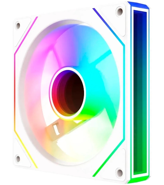 Вентилятор для корпуса Bloody CF-11 LCD ARGb 120х120x25 белый 4-pin 32дБ (упак.:1шт) (CF-11-ARGb120-WH) Ret
