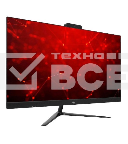 Моноблок IRU Агат 313 23.8' Full HD i3 10100 (3.6) 8Gb SSD512Gb UHDG 630 Free DOS GbitEth WiFi BT 120W клавиатура мышь Cam черный 1920x1080 (RUS)