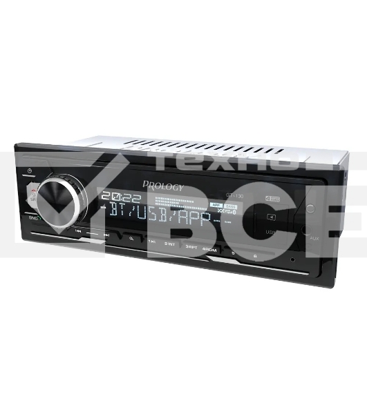Автомагнитола Prology GT-130, 1 DIN, Bluetooth, USB Type-A, AUX, пульт ДУ