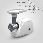 Мясорубка электрическая Аксион Бриз М12.21 белый, 600 Вт, 0.67 кг/мин, защита от перегрузки, насадки - 1, фото4