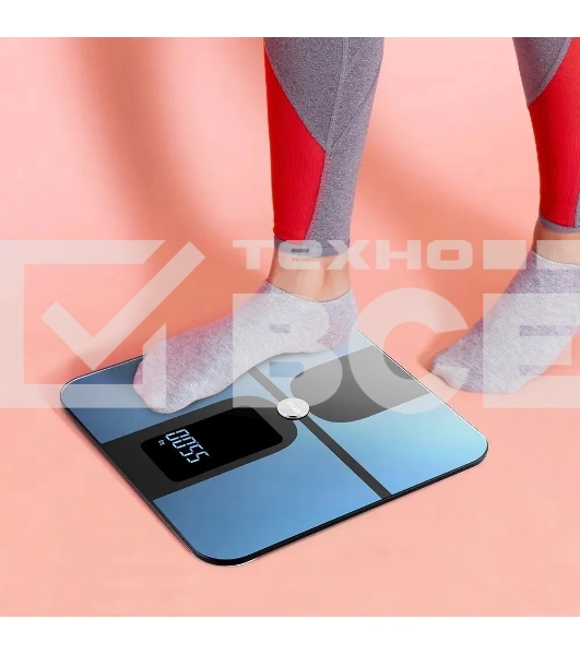 Весы напольные электронные Kitfort КТ-816 макс.180кг темно-синий/черный