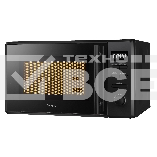 Микроволновая печь Evelux MW 203 B черный, 20 л, 700 Вт, кнопки/поворотный механизм