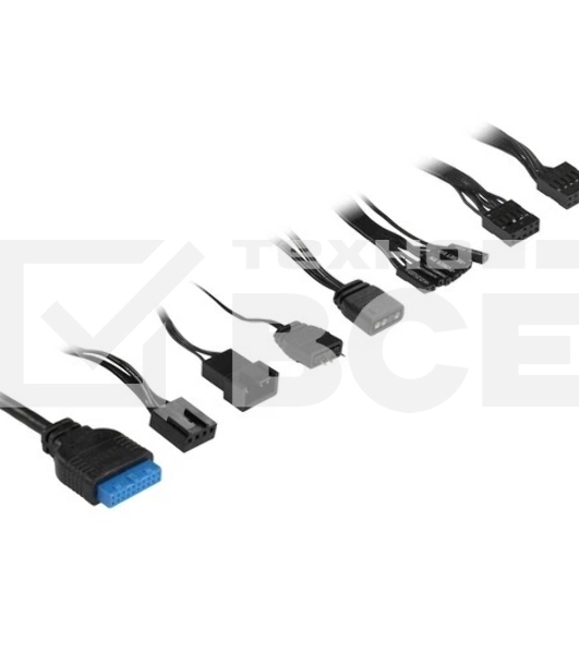 Компьютерный корпус  PCCooler IE200 BK, Tempered Glass Full Tower, черный, TG, SPCC, 1x120mm ARGB E-ATX, ATX, mATX, mITX 180/380/220mm 4x2.5