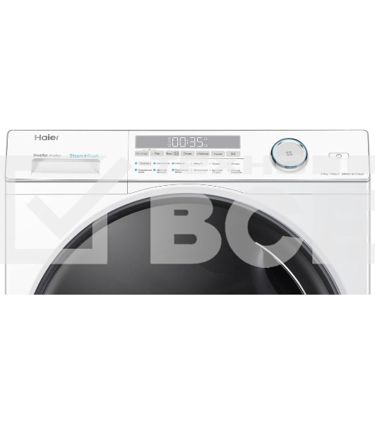 Стиральная машина Haier HWD80-BP14959B белый, загрузка фронтальная 8 кг, 5 кг - сушка, 1400 об/мин, класс: A