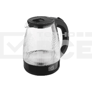 Чайник электрический Homestar HS-1045 1.8л, стекло, пластик, черный