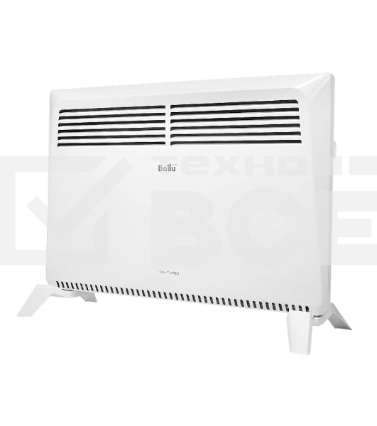 Конвектор Ballu Solo Turbo BEC/SMT-2000 + Кронштейн CWM-02, белый, 2000 Вт, 25 м2, термостат