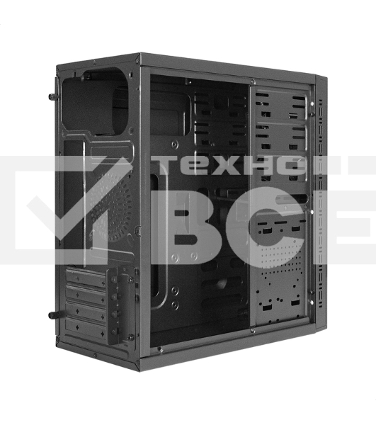 Компьютерный корпус Minitower ExeGate QA-412U-UNS450 (mATX, БП UNS450 с вент. 12см, 2хUSB+2хUSB 3.0, аудио, черный)