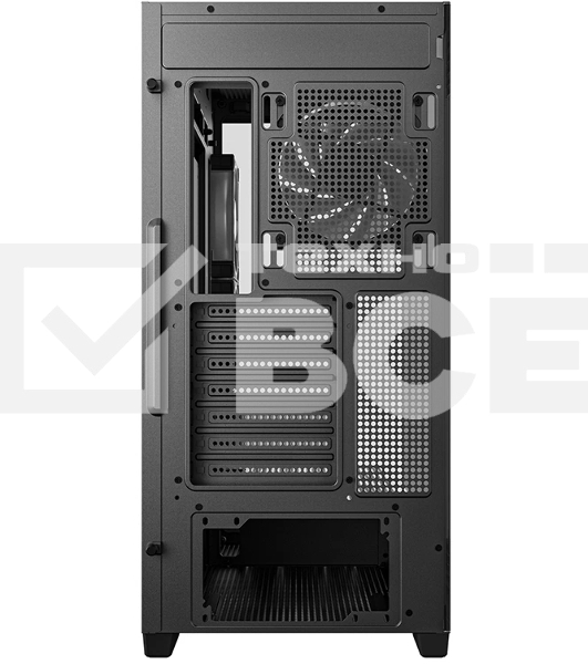 Компьютерный корпус Deepcool CG580 4F V2 без БП, боковое окно (панорама), 4x120мм ARGB PWM вентилятора, черный, ATX (R-CG580-BKADA4-G-2)