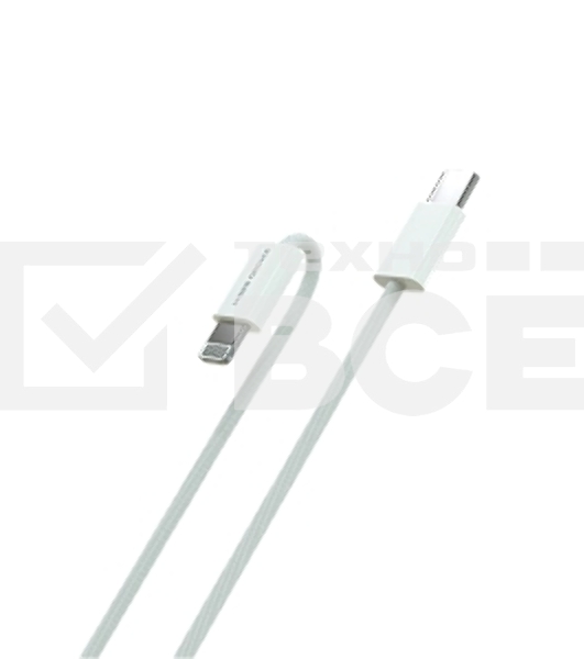Кабель MORE CHOICE (4620202550408) K73i USB 3.0A PD 20W для Lighting 8-pin Type-C - нейлон 1м белый