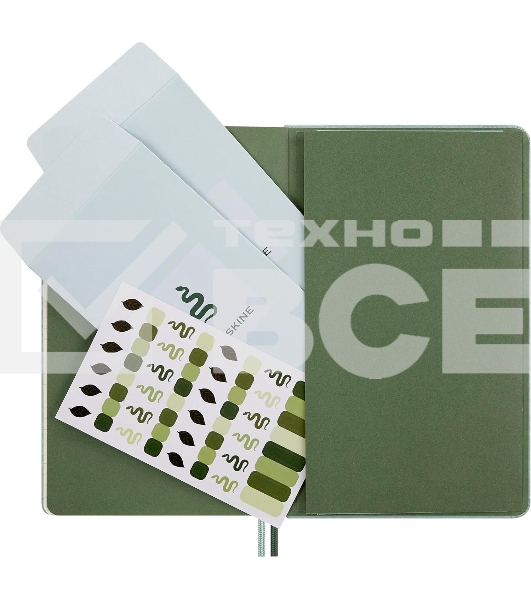 Блокнот Moleskine LIMITED EDITION YEAR OF THЕ SNAKE LECNYSNKVEGMBOX 130х210мм, 176 страниц, линейка, подарочная коробка, мятный Mamba