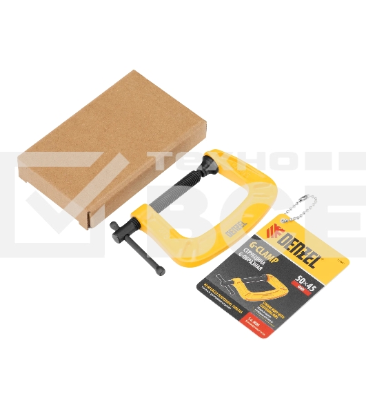 Струбцина Denzel G-образная, усиленная, 50 мм