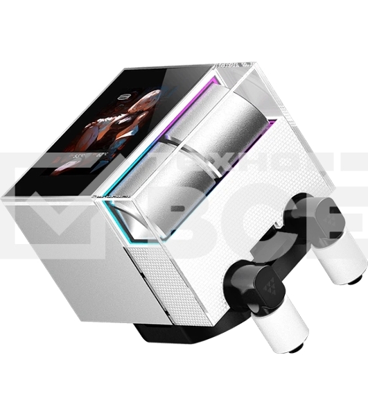 Система охлаждения Water Cooling System PCCooler DS360 Display WH (310W, 360мм, LED, белый, ARGb Pump/Fans: 3x120мм, 90.56CFM, 39.8dBA, 2500RPM/Pump height 65мм, 15dBA, 2600RPM, Rad thickness 27мм/S: 1851, 1700, 1200, 115X, AM5, AM4)