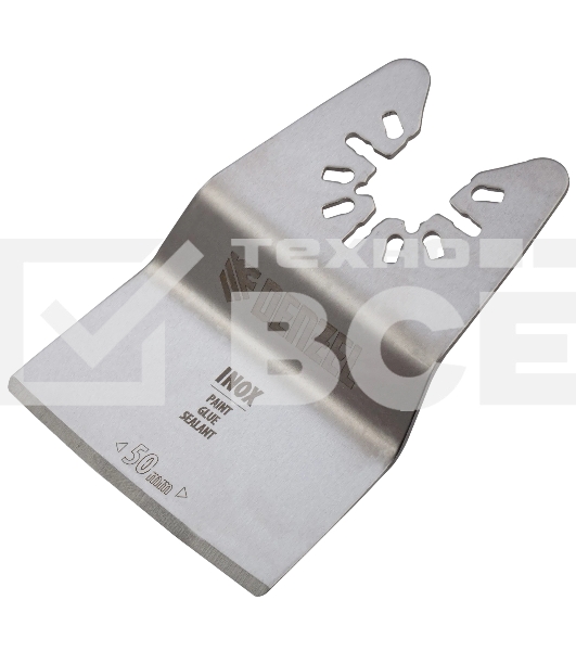 Насадка-шабер для МФИ Denzel Inox, для снятия краски, ширина 50 мм, ступенчатая