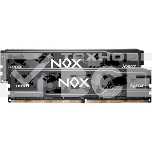 Оперативная память Apacer Nox, DDR5, 32Gb (2x16Gb), 6000MHz, CL40, DIMM, радиатор, черный