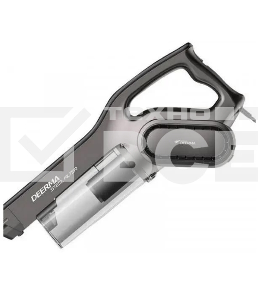 Пылесос вертикальный DEERMA Combo DX700S серый/черный, питание от сети, 210 Вт, уборка сухая, пылесборник 0.8 л