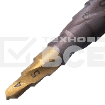 Сверло ступенчатое Denzel 4-5-6-7-8-9-10-11-12 мм, Р6М5К5, 6-гр. хвостовик 723612, фото4