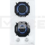 Газовая варочная панель Maunfeld EGHG.32.2CW/G, 2 конфорки, закаленное стекло, белый, фото16