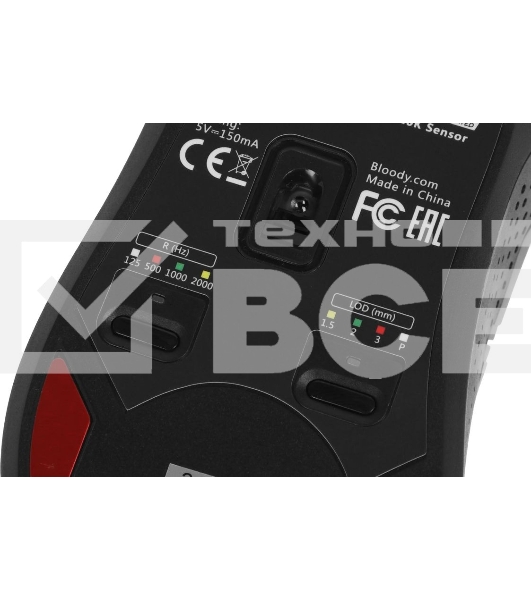 Мышь проводная A4Tech Bloody W90 Max черный, 10000 dpi, USB, кнопки - 10