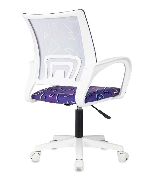 Кресло Domfy DK X-ROOM WH фиолетовый Sticks 08 крестов. пластик пластик белый