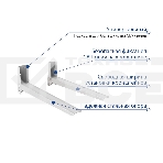 Кронштейн для СВЧ-печей Kromax MICRO-4 new white, max 20 кг, настенный, от стены 310 мм., фото2