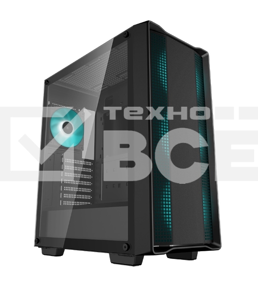 Компьютерный корпус Deepcool CC560 V2 черный без БП ATX 4x120mm 1xUSB2.0 1xUSB3.0 audio bott PSU