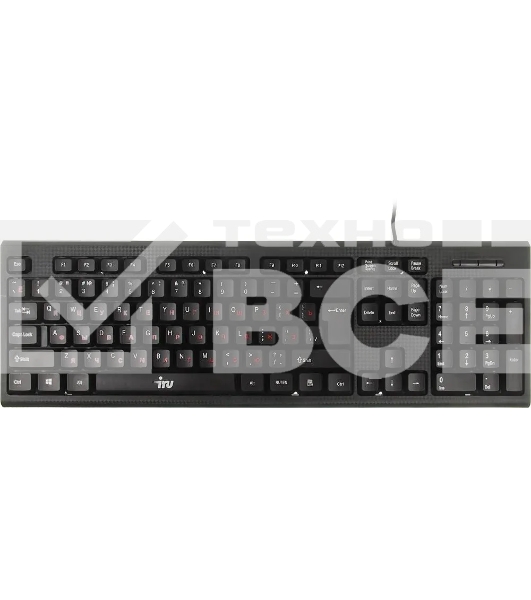 Комплект клавиатура+мышь Oklick 621M IRU проводной, USB, 1200 DPI, чёрный