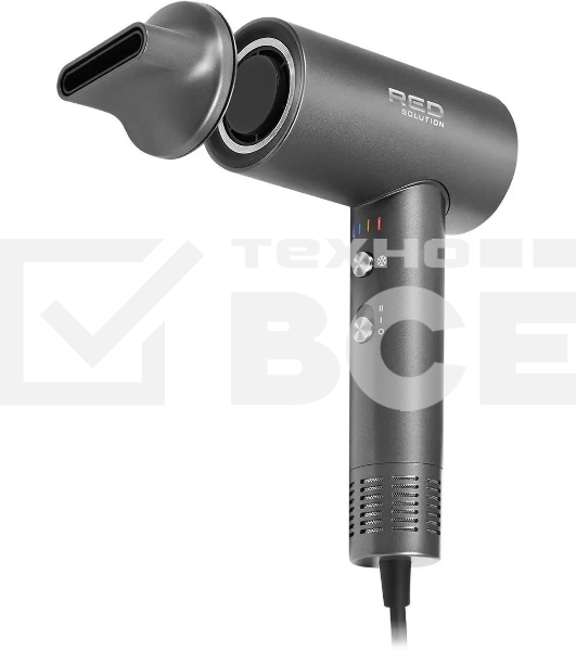 Фен Red Solution RF-510, 1400Вт, серый/серебристый