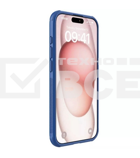 Чехол Super Frosted Shield Pro, синий, (AP IP15 Pro)